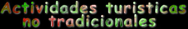 Activicades turistivas no tradicionales